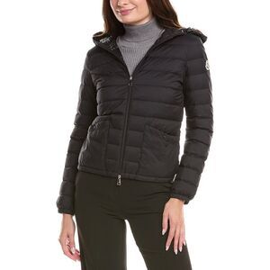 Moncler Womens Quilted Down Jacket, Black